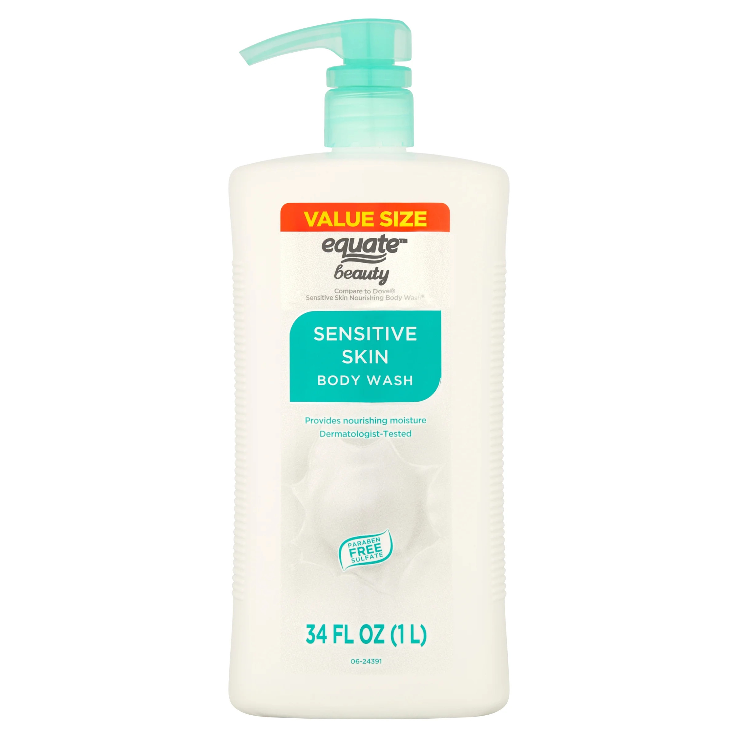 Equate Beauty Sensitive Skin Body Wash, Value Size, 34 fl. Oz. | Walmart (US)