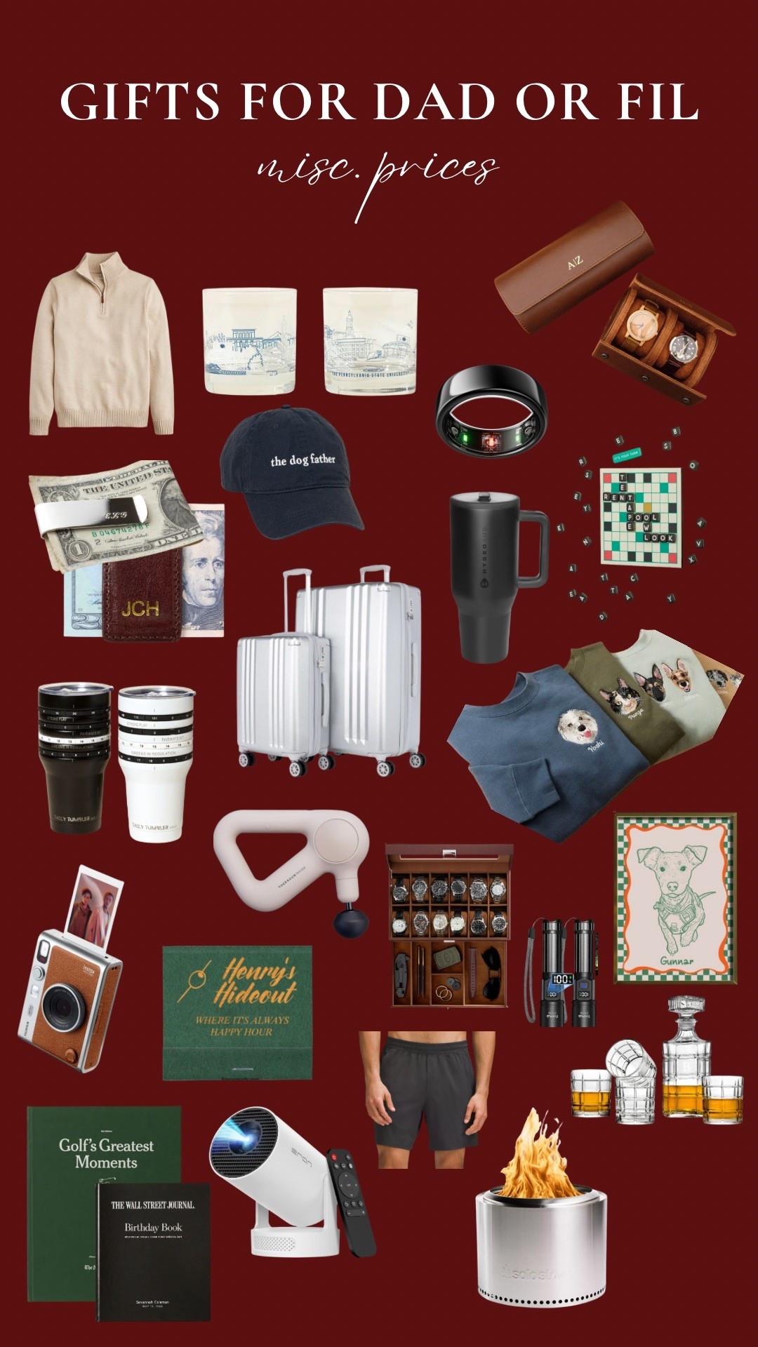 GIFT GUIDE 2025 // gift ideas for dad or FIL father in law! under $100, under $50 & above $100, gifts for him 

#LTKCyberWeek #LTKHoliday #LTKGiftGuide