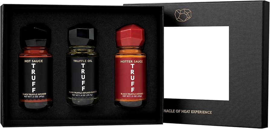 TRUFF Mini Variety Pack - Original Hot Sauce (1.5 oz), Black Truffle Oil (1.4 oz), and Hotter Hot... | Amazon (US)