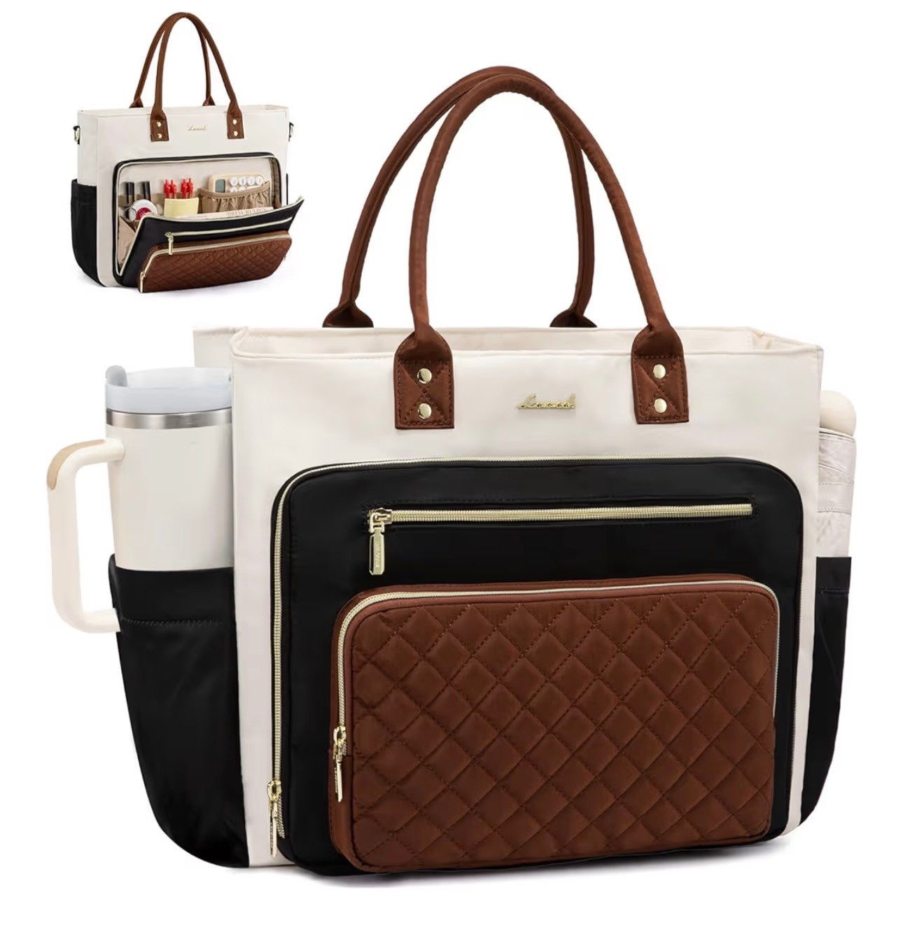 27% off 🎉

LOVEVOOK Teacher Tote Bag for Women Work, Laptop Bag With Large Cup Holder, Nurse Bags Professional Briefcase Business Computer Purses Handbag, Black-Beige-Brown, 15.6 Inch

#LTKSaleAlert