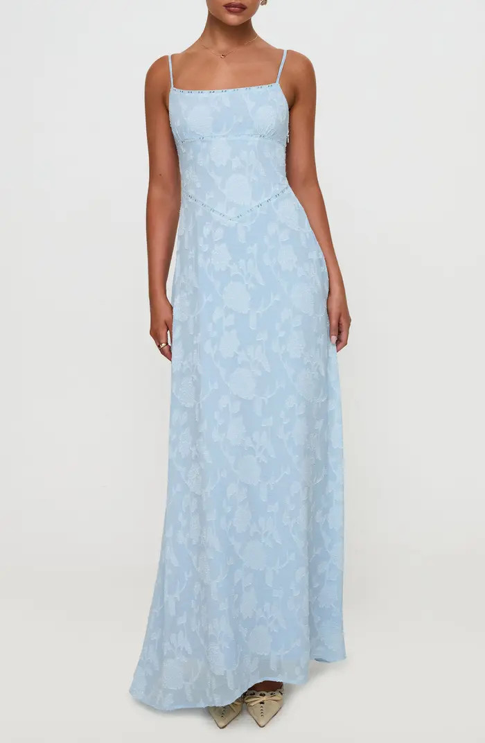 South of France Floral Burnout Maxi Dress | Nordstrom
