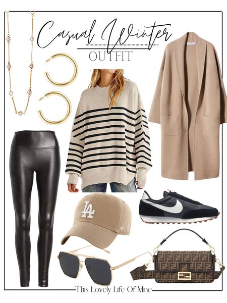 Amazon sweater Coatigan, faux leather leggings, Nike daybreak sneakers 

#LTKSale #LTKSeasonal #LTKstyletip