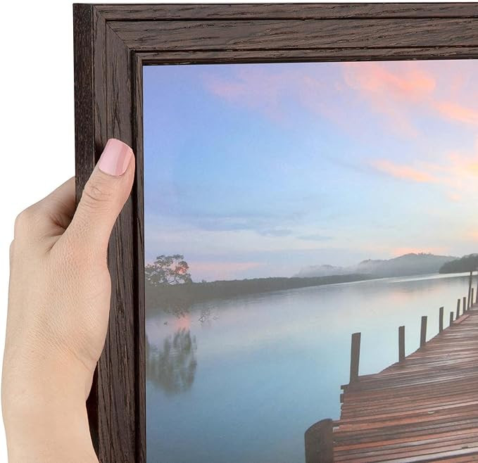 ArtToFrames 30x40 Inch Brown Picture Frame, This 1.13 Inch Custom Wood Poster Frame is Walnut, Gr... | Amazon (US)