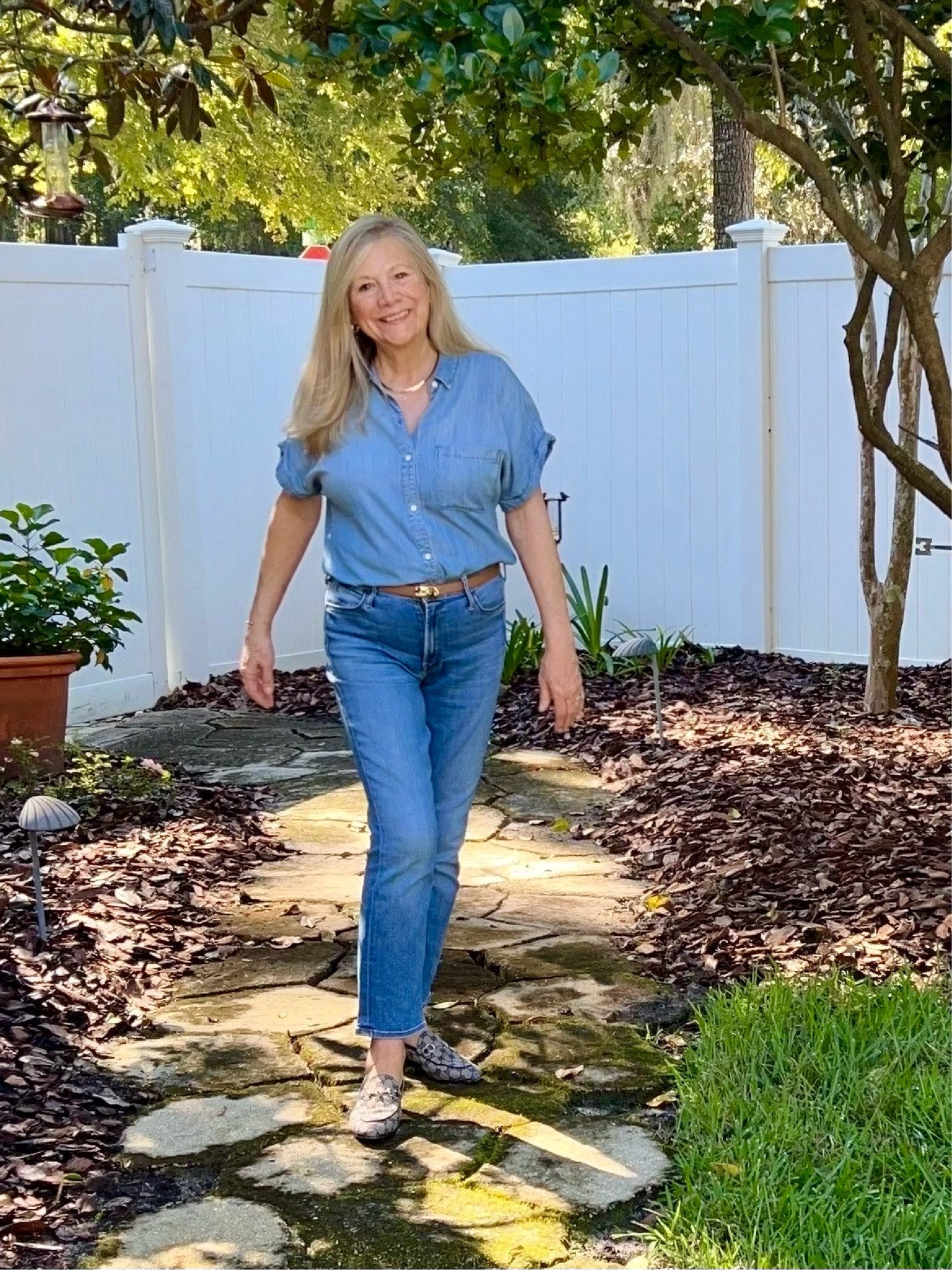 Double Denim for a classic fall look. 

#LTKMidsize #LTKSeasonal #LTKShoeCrush