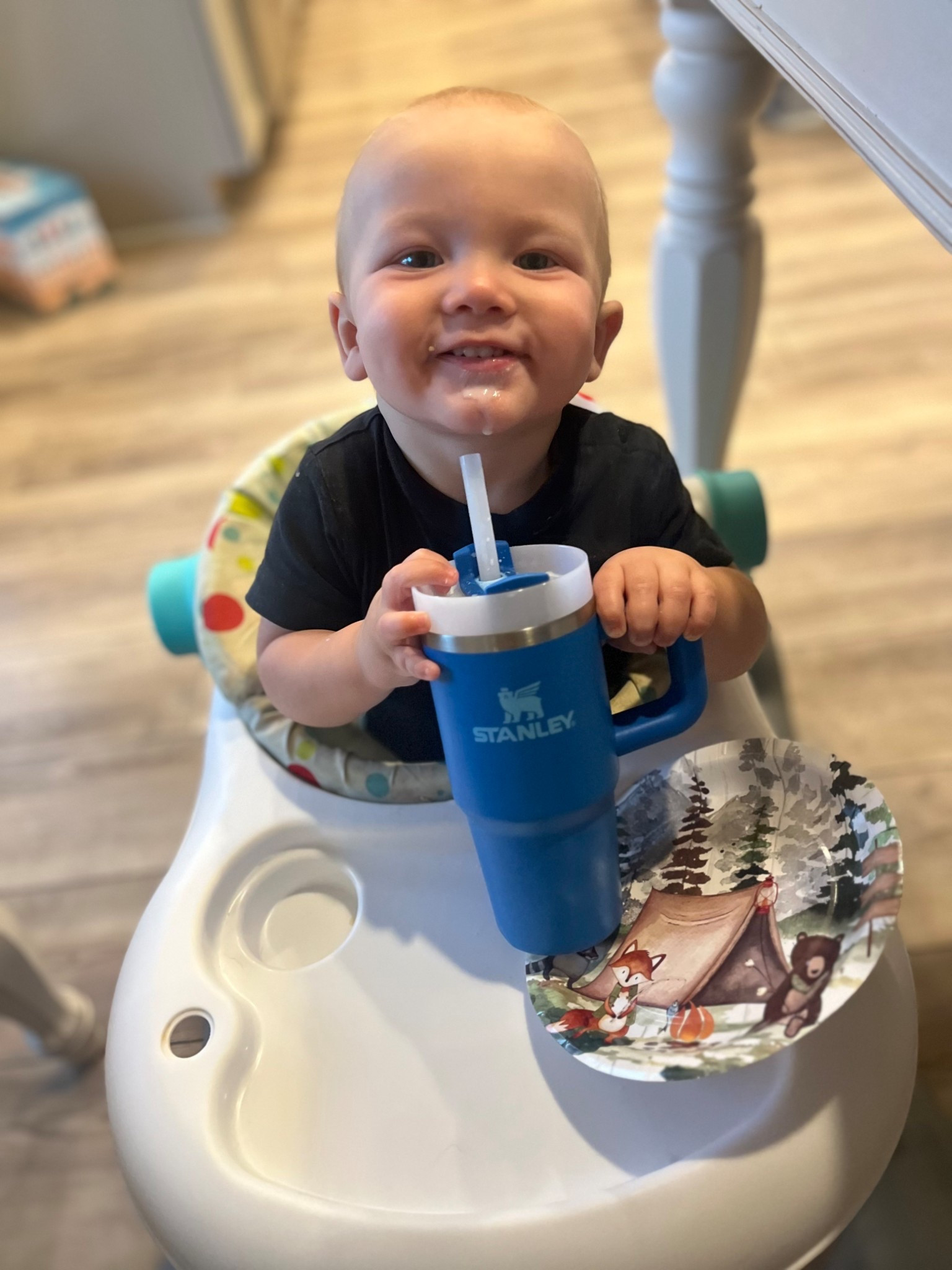 This toddler Stanley cup is honestly the cutest 💛 My little guy can twin with me and it keeps his milk cold for hours! 10/10 would buy again 🥰 Plus…they have different colors 👀

#LTKBaby #LTKFamily #LTKKids