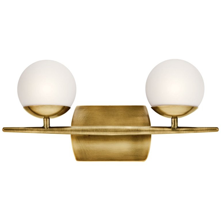 Kichler Jasper 7 3/4" High Natural Brass 2-Light Halogen Wall Sconce | Walmart (US)