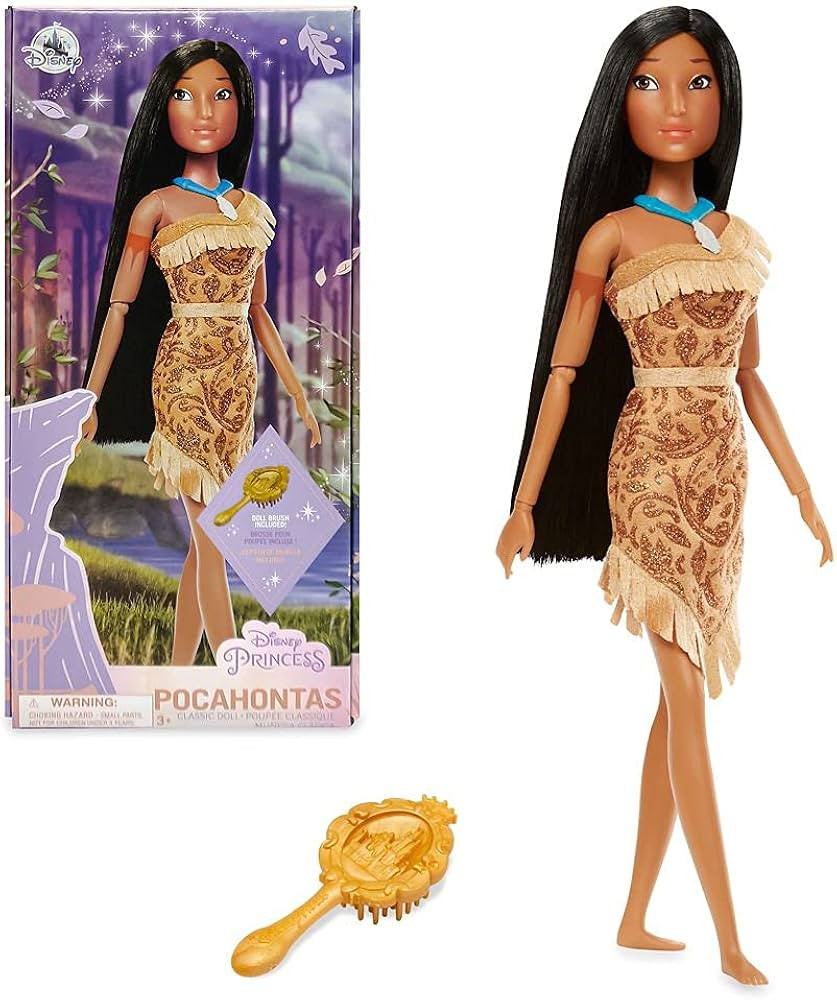 Disney Store Official Pocahontas Classic Doll for Kids, 11½ Inches, Includes Brush with Molded D... | Amazon (US)