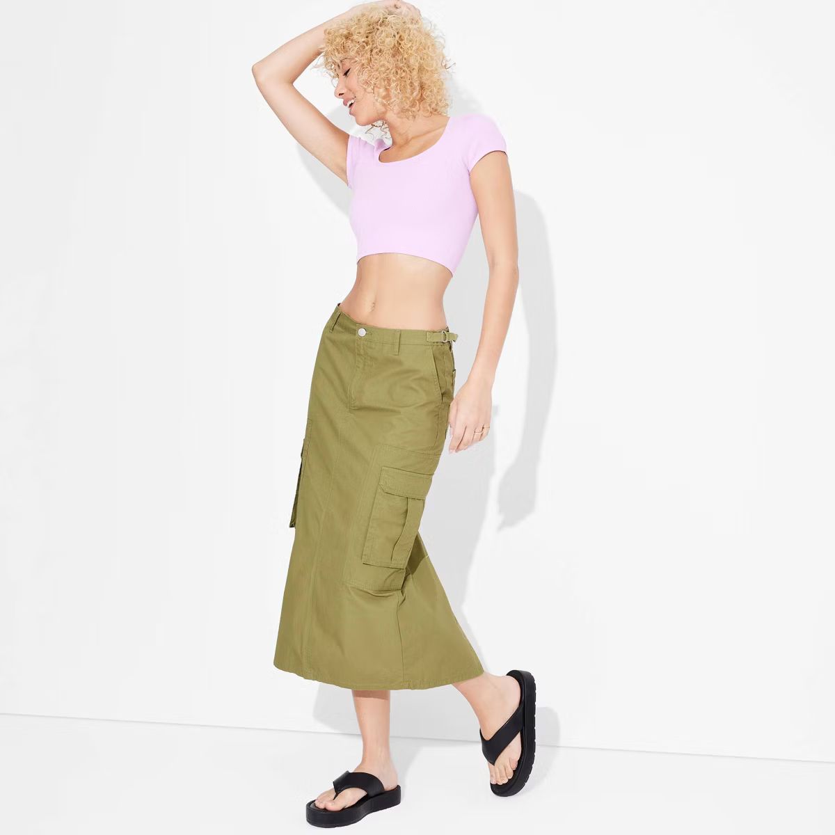 Women's Cargo Maxi Skirt - Wild Fable™ | Target