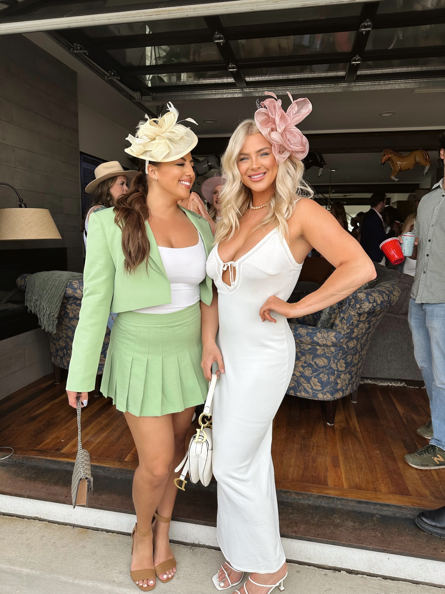 Talk Derby to me ! 

My friends outfit was from Zara so I linked similar! 

#derby #derbyoutfit #kentuckyderby #preppy #classy #outfit #meshki #zara #ootd 

#LTKfit #LTKstyletip #LTKunder100