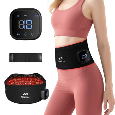 Morfone 660nm&850nm Red Light Therapy Heating Massage Belt for Muscle Pain Relief Red Light Therapy Wrap | Target