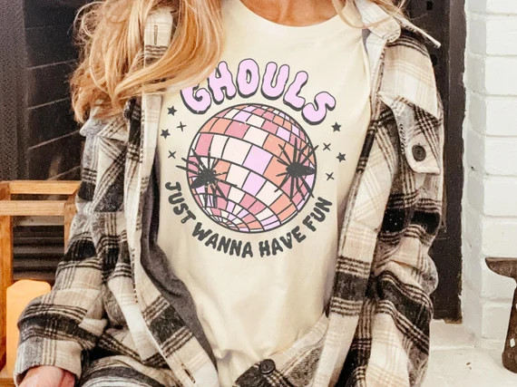 Girls Halloween Shirt Funny Retro Halloween Shirt Womans - Etsy | Etsy (US)