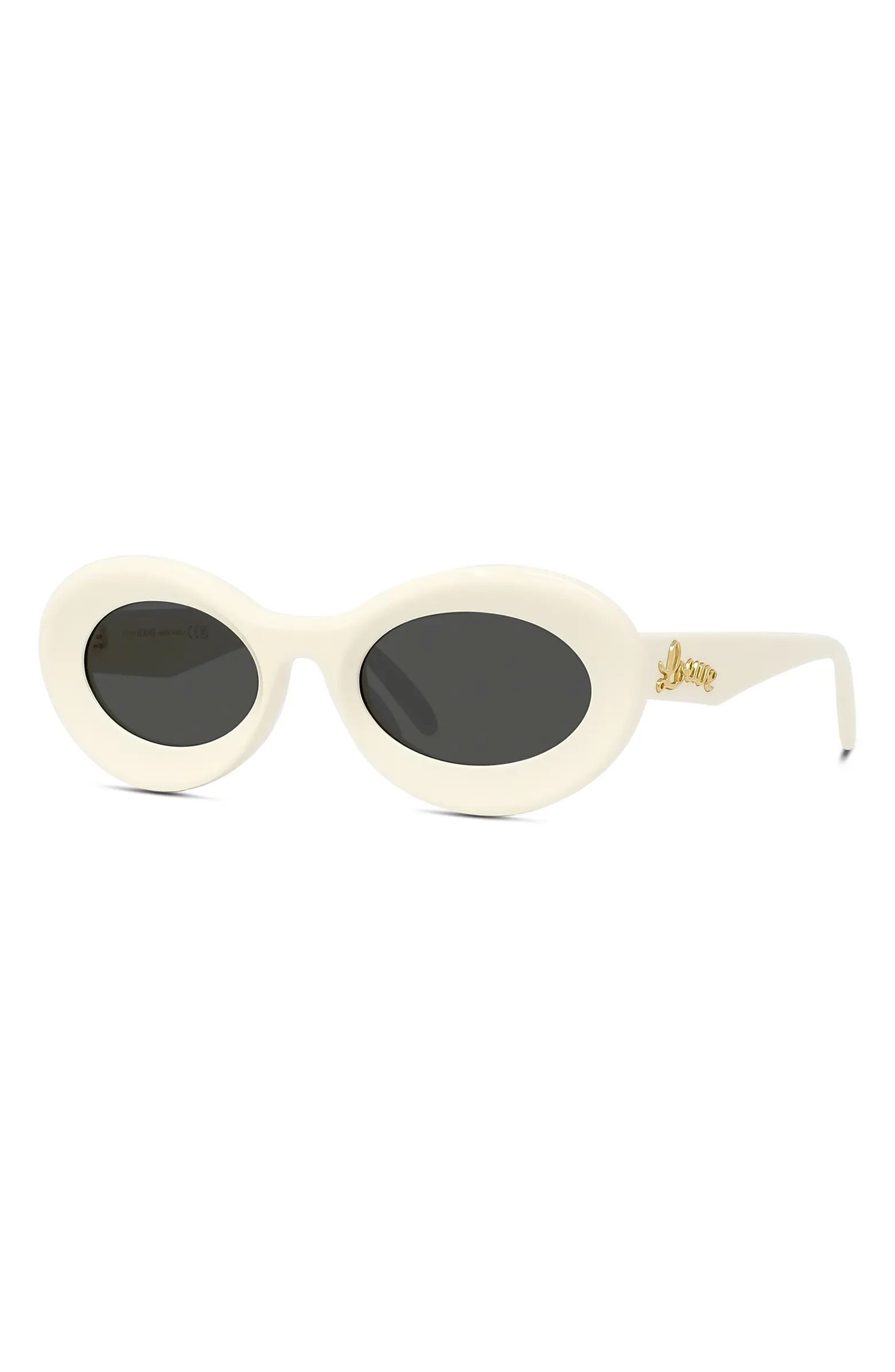 x Paula's Ibiza Small 50mm Oval Sunglasses | Nordstrom