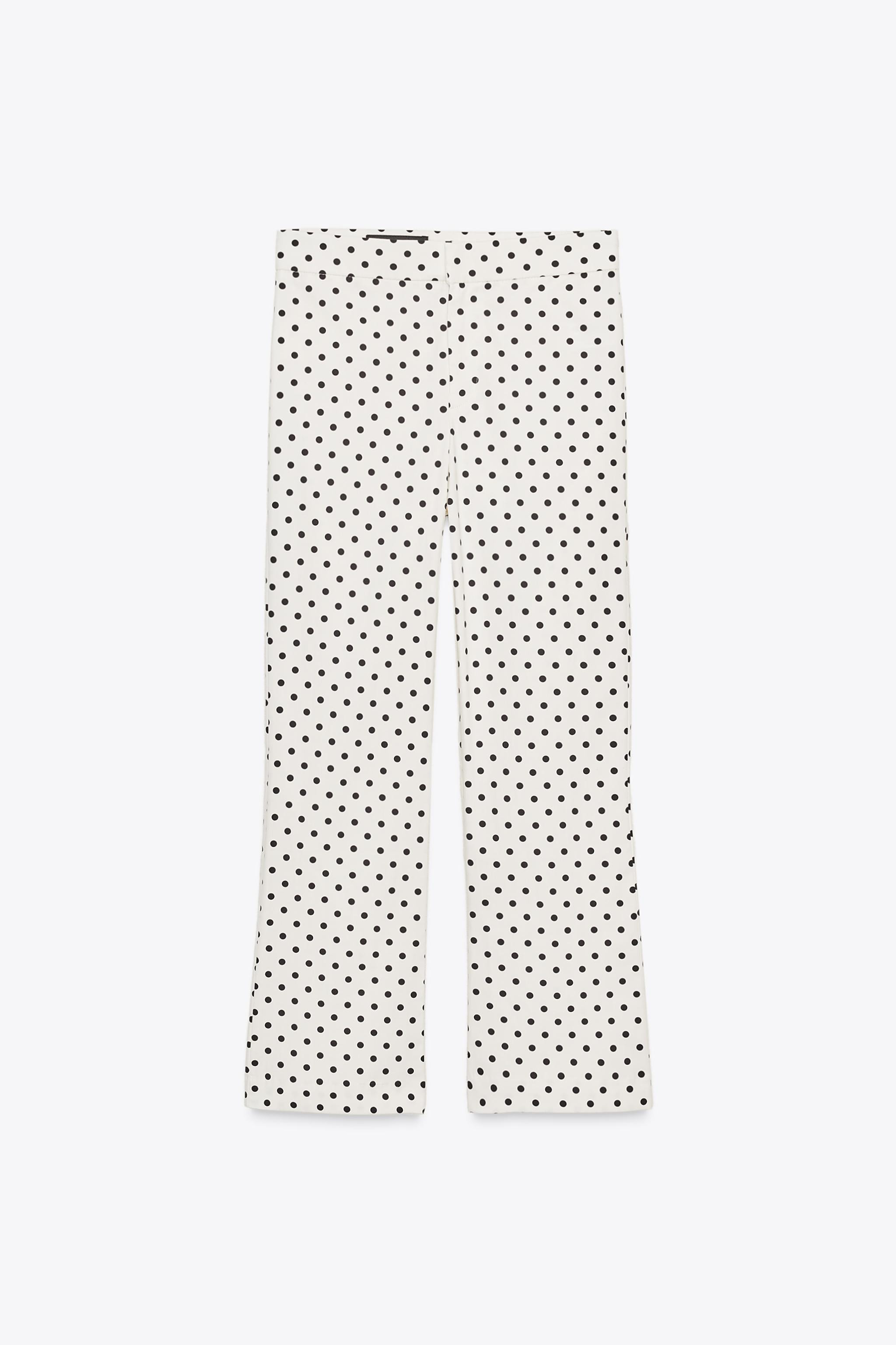 POLKA DOT MINI FLARE TROUSERS | Zara UK