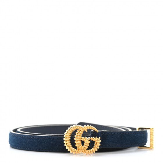 GUCCI

Suede Calfskin Torchon Double G Belt 75 30 Blue Agata | Fashionphile