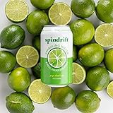 Spindrift Sparkling Water, Lime Flavored, Made with Real Squeezed Fruit, 12 Fl Oz Cans, Pack of 24 ( | Amazon (US)