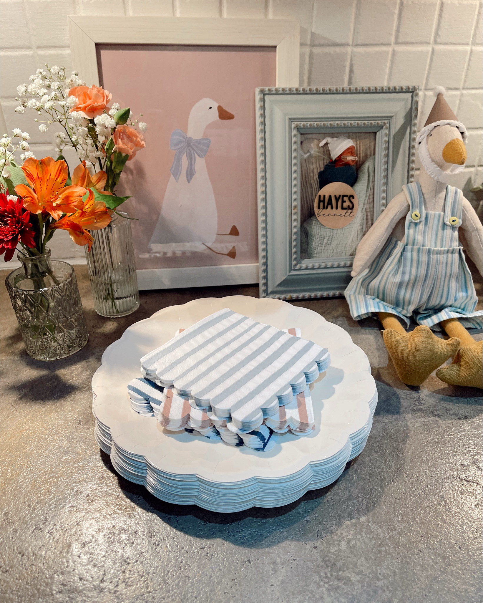 ONE Silly Goose First Birthday Party 🪿
The cutest amazon scalloped party plates + napkins!! 

#onesillygoose #firstbirthdayparty #firstbirthday #sillygooseparty 

#LTKKids #LTKParties #LTKBaby