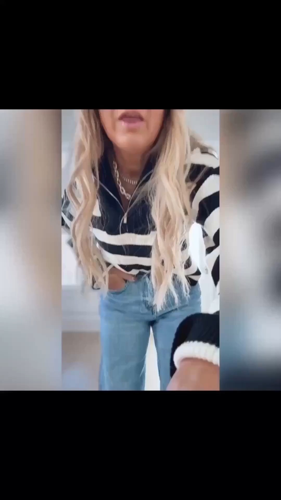 Loving this striped sweater for winter - wearing XS and size 24 jeans.

#LTKFindsUnder100 #LTKSeasonal #LTKootd