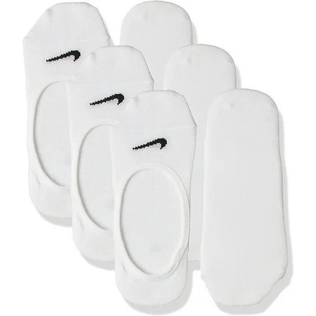 Nike Women s 3 Pair Everyday Lightweight Footie Socks Shoe White Size 6-10 | Walmart (US)