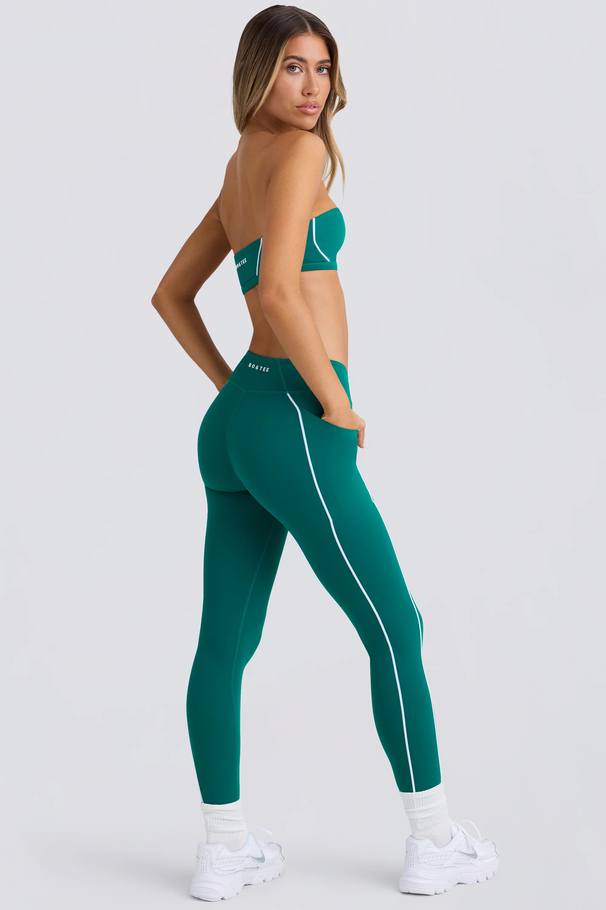Soft Active Leggings in Varsity Green | Oh Polly