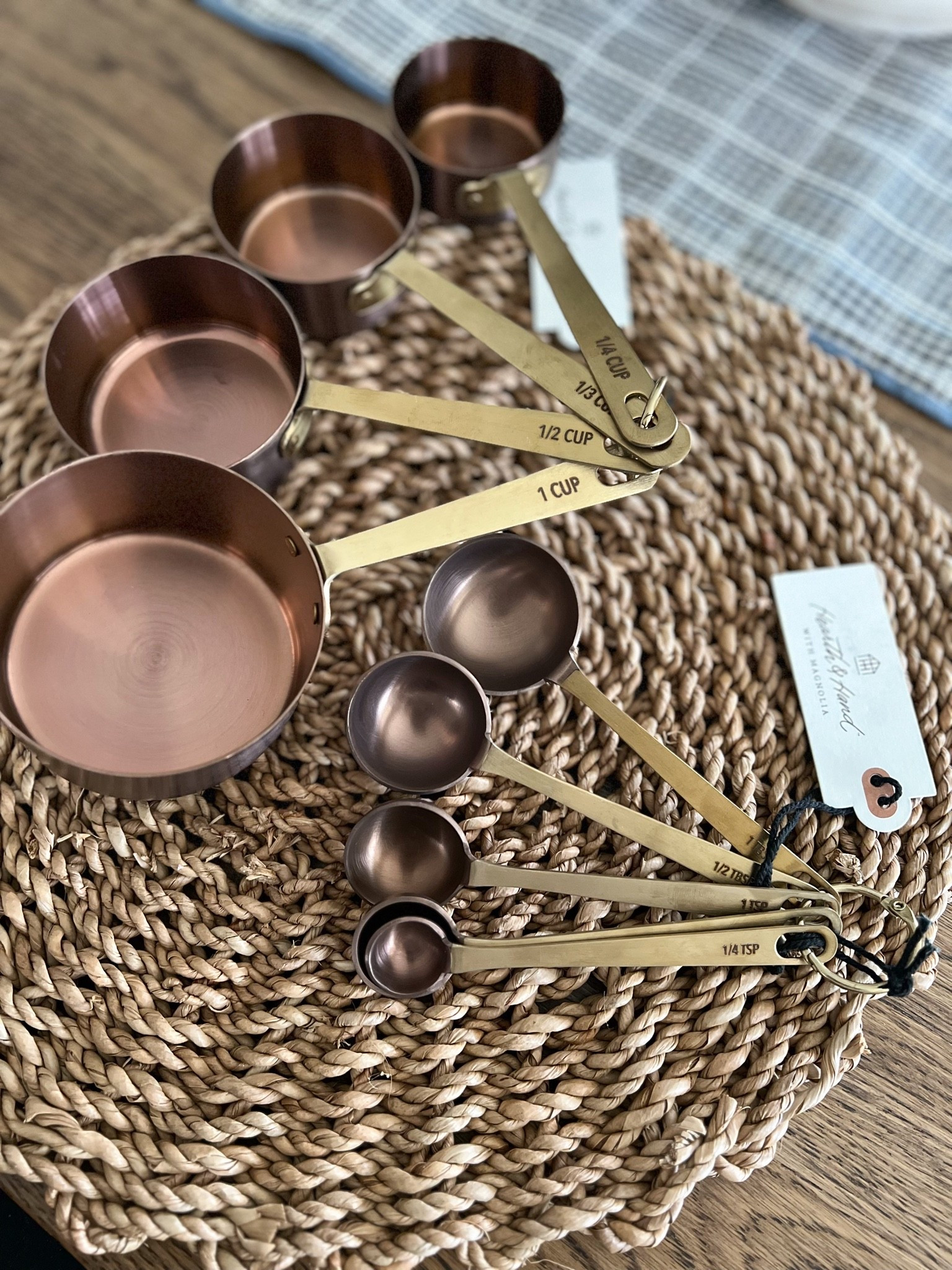 Copper finish measuring cups and spoons 

Target home, Target finds, cooking, kitchen, baking, hostess gift @Target

#LTKmomlife #LTKHome #LTKfoodie