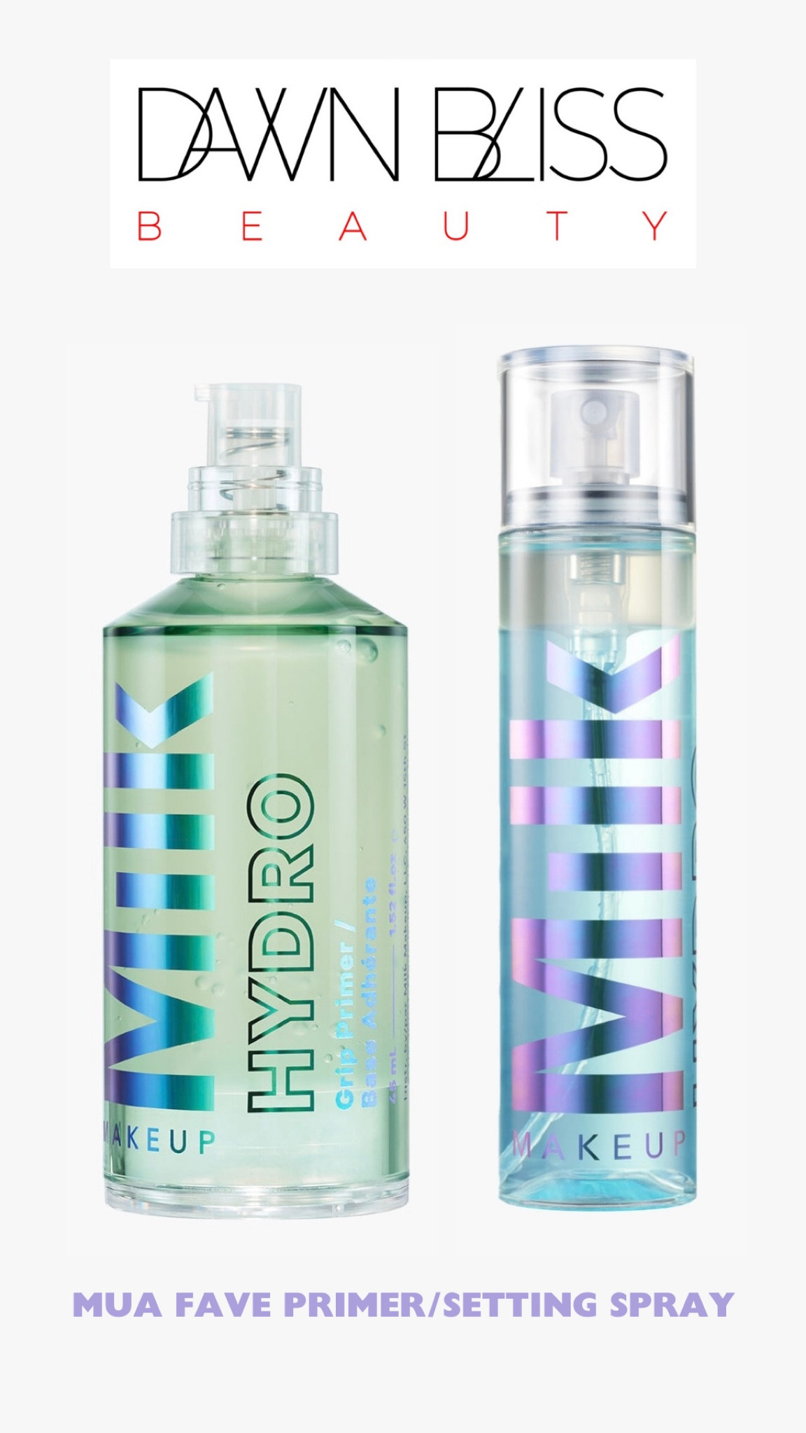 Love these clean beauty prep and setting products.  When used together, they work synergistically…the ingredients talk to each other for a better outcome than without them. 