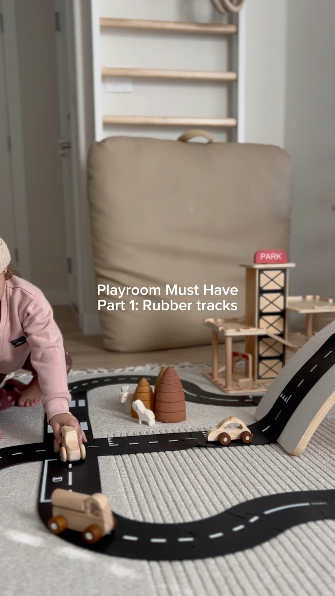 These rubber tracks are so much fun and they can be used both inside and outside. Because they are rubber they can be used on pretty much any surface or terrain. Set them up anywhere or pack them for a trip… They are so versatile!

| neutral playroom, playroom decor, playroom inspo, playroom fun, toys, toddler activities, motherhood, playtime, mama, cute baby |

#playroom #playroomdecor #playroominspo #playroomdesign #playrooms #playroomideas #playroomorganization #playroomstyling #playroommakeover #playroomfun #playroomfurniture #miltonandgoose #cuddleandkind #cuddleandkinddolls #neutralplayroom #neutralplaymat #kidspace #kidspaces #playroomfun #playroominteriors 

#LTKhome #LTKfamily #LTKkids