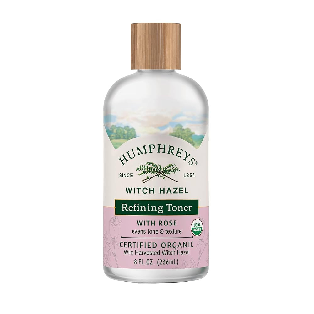 Humphreys Witch Hazel Refining Toner | Wild Harvested Witch Hazel & Rose | USDA Organic | Natural... | Amazon (US)