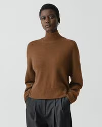Cropped Turtleneck in Cashmere | Theory
