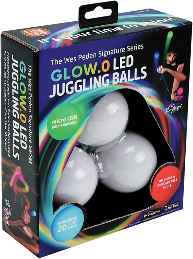 Fun in Motion LED Juggling Balls Glow Balls – Unique Glow.0 Technology LED Ball with 20 Vibrant... | Amazon (US)