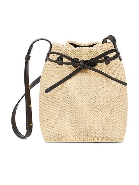 Mini Woven Raffia Bucket Bag | Saks Fifth Avenue