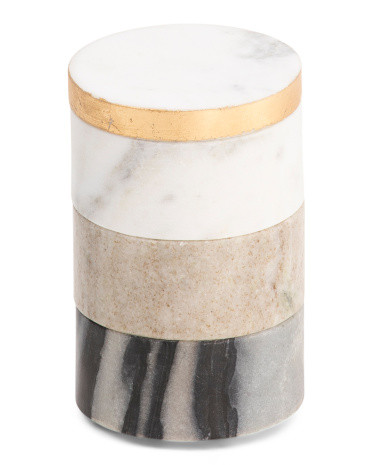 3 Tiered Stackable Marble Boxes | TJ Maxx