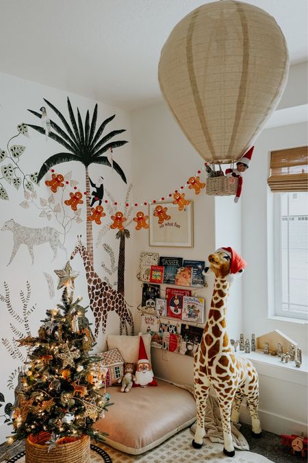 My favorite corner in the house! The hot air balloon light makes the perfect spot for the elf on a shelf!
Whimsical playroom
Kids room
Toddler roomm

#LTKkids #LTKHoliday #LTKfamily