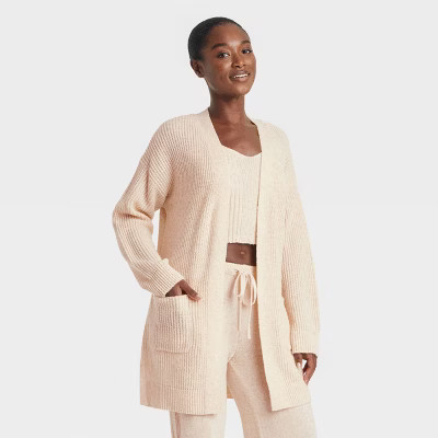 Women's Sweater Robe - Auden™ Oatmeal XS/S | Target
