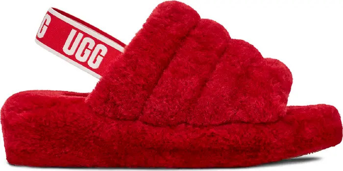 Fluff Yeah Faux Fur Slingback Sandal | Nordstrom