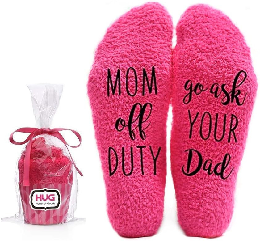 Humor Us Home Goods Funny Socks for Women - Pink Cute Fuzzy Socks in Cupcake Packaging, Novelty S... | Amazon (US)