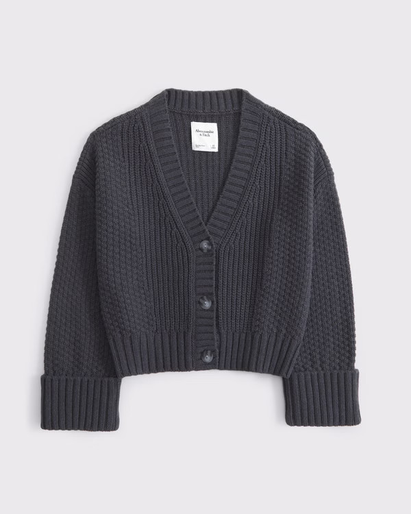 Women's The A&F Cameron Seed Stitch Cardigan | Women's Tops | Abercrombie.com | Abercrombie & Fitch (US)