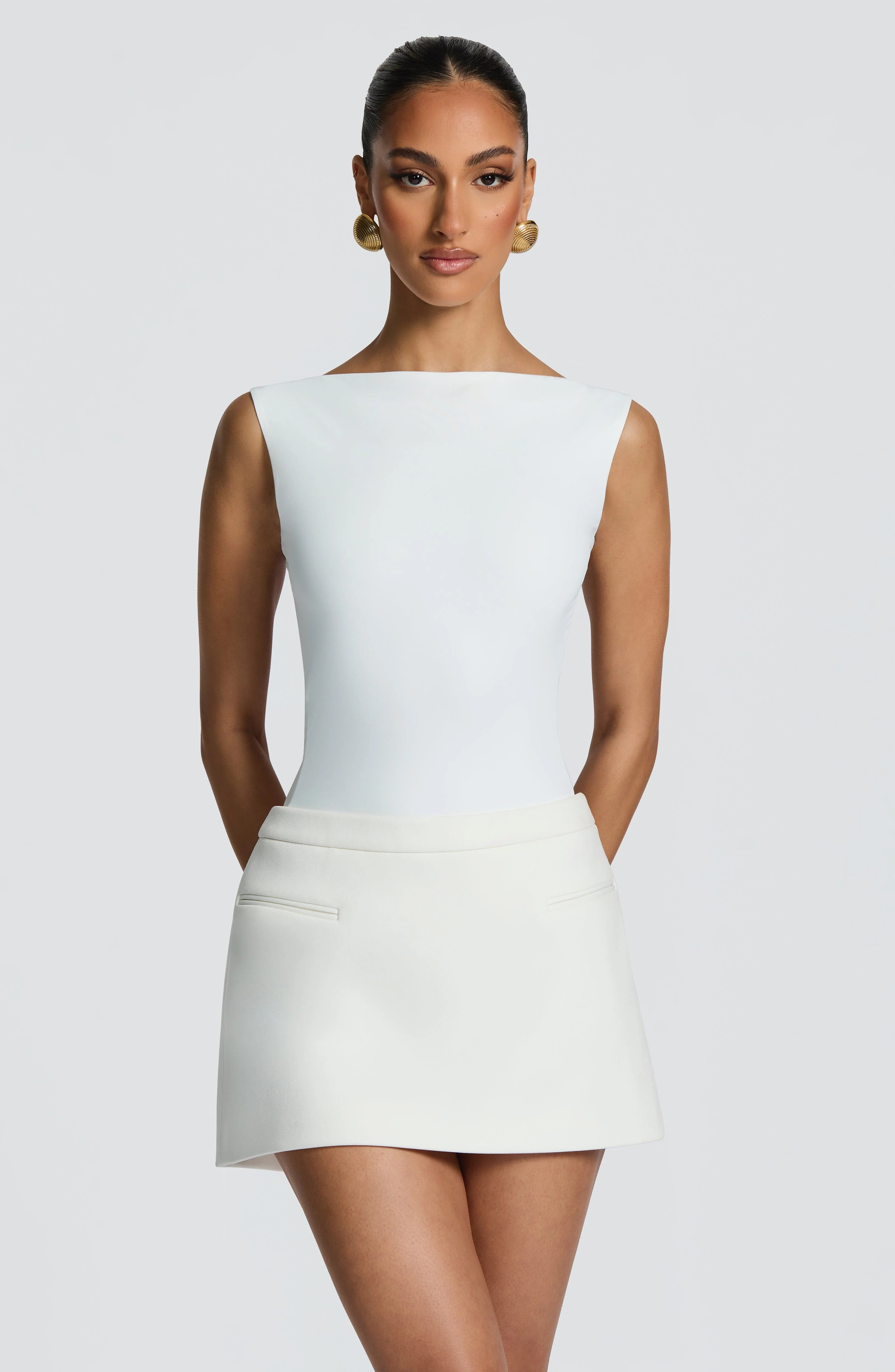 Edna Mini Skirt - Ivory | Babyboo (global)