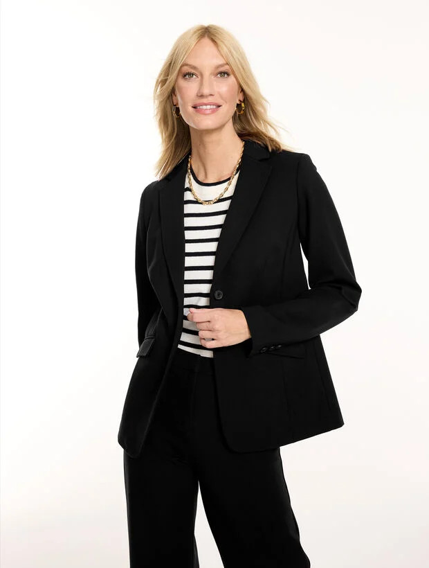 Polished Ponte Blazer | Talbots
