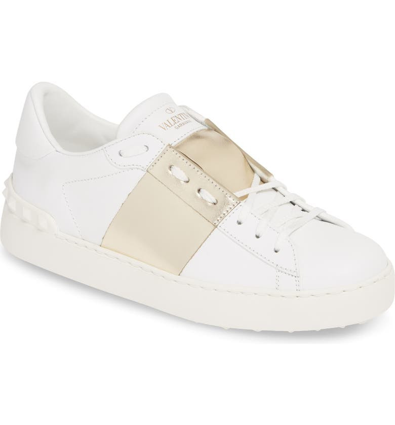Valentino Garavani Metallic Band Sneaker (Women) | Nordstrom | Nordstrom