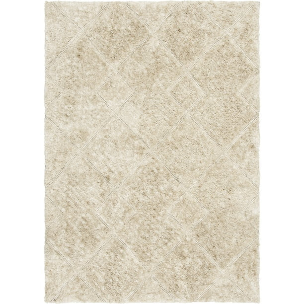 Better Homes & Gardens 5'x7' Ivory Knotted Geo Area Rug - Walmart.com | Walmart (US)