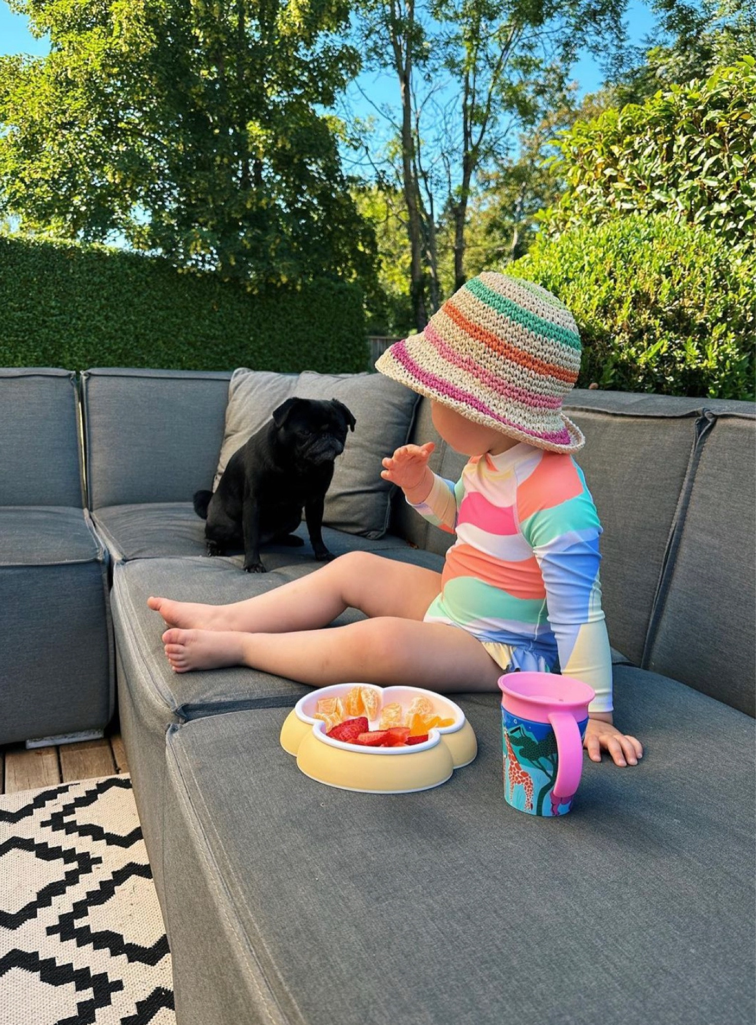 Striped hat, swimsuit, kids bowl, sippy cup

#LTKstyletip #LTKSeasonal #LTKeurope