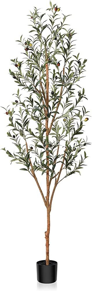 Kazeila Artificial Olive Tree 6FT Tall Faux Silk Plant for Home Office Decor Indoor Fake Potted T... | Amazon (US)