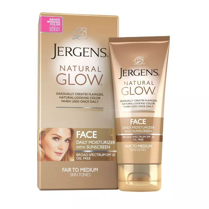 Jergens Natural Glow Face Moisturizer 2 oz (Fair/Medium) | Target