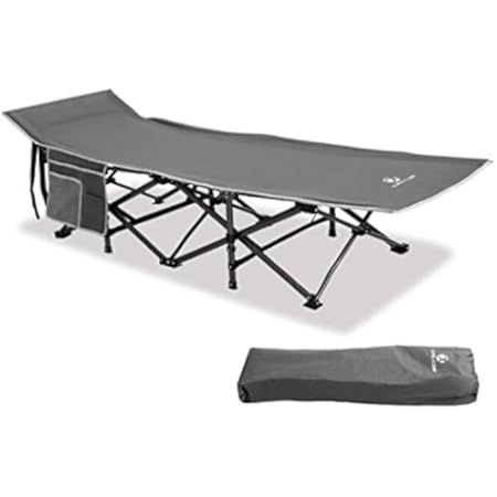 CAMPMOON Folding Camping Cots for Adults 500lbs, Heavy Duty Sturdy Portable Sleeping Cot for Camping | Amazon (US)