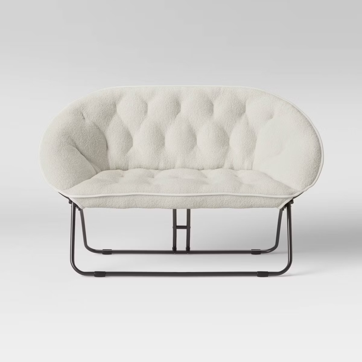 Double Dish Chair Cream Faux Shearling - Room Essentials™ | Target