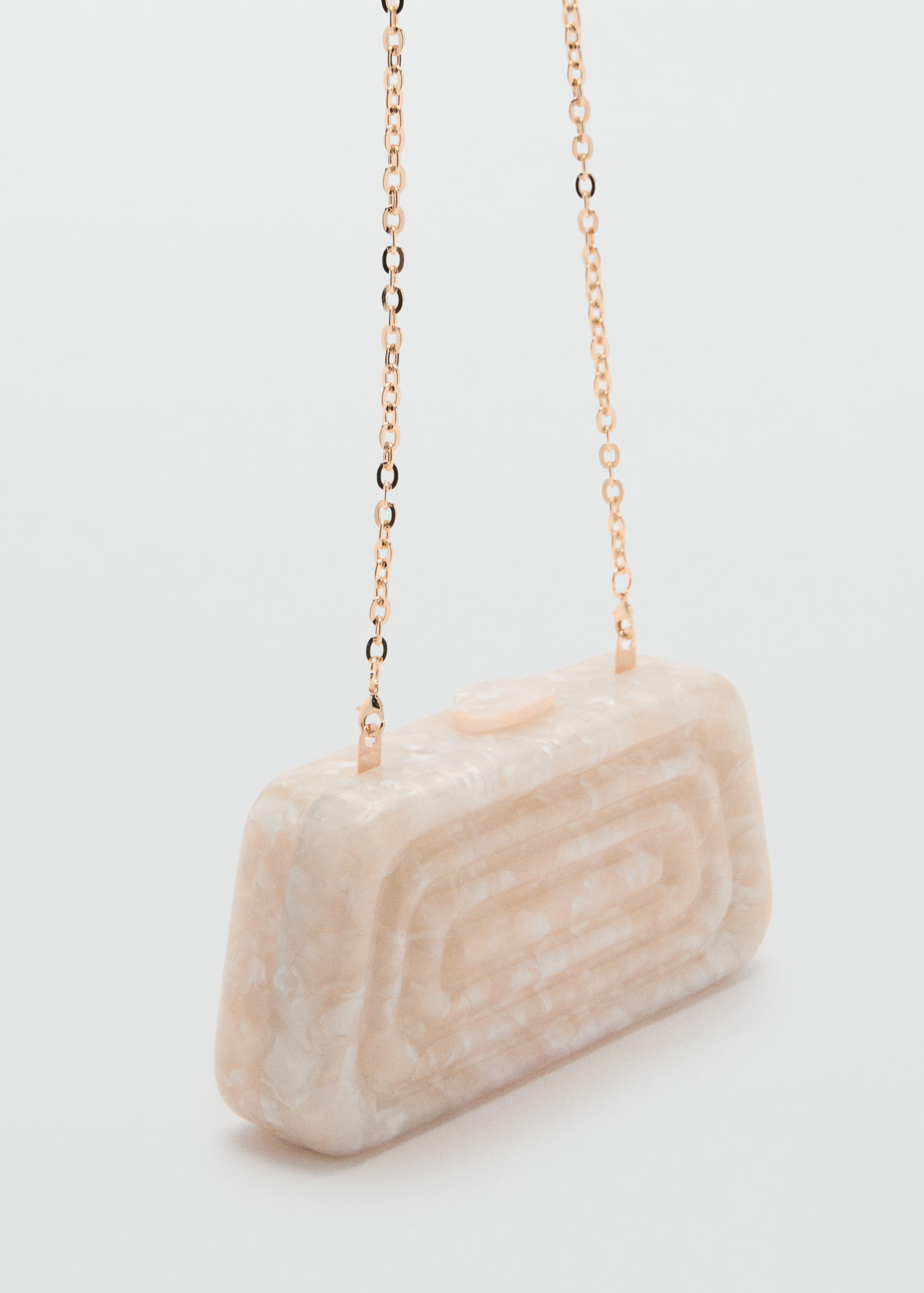 Pearl-effect clutch bag - Women | MANGO United Kingdom | MANGO (UK)