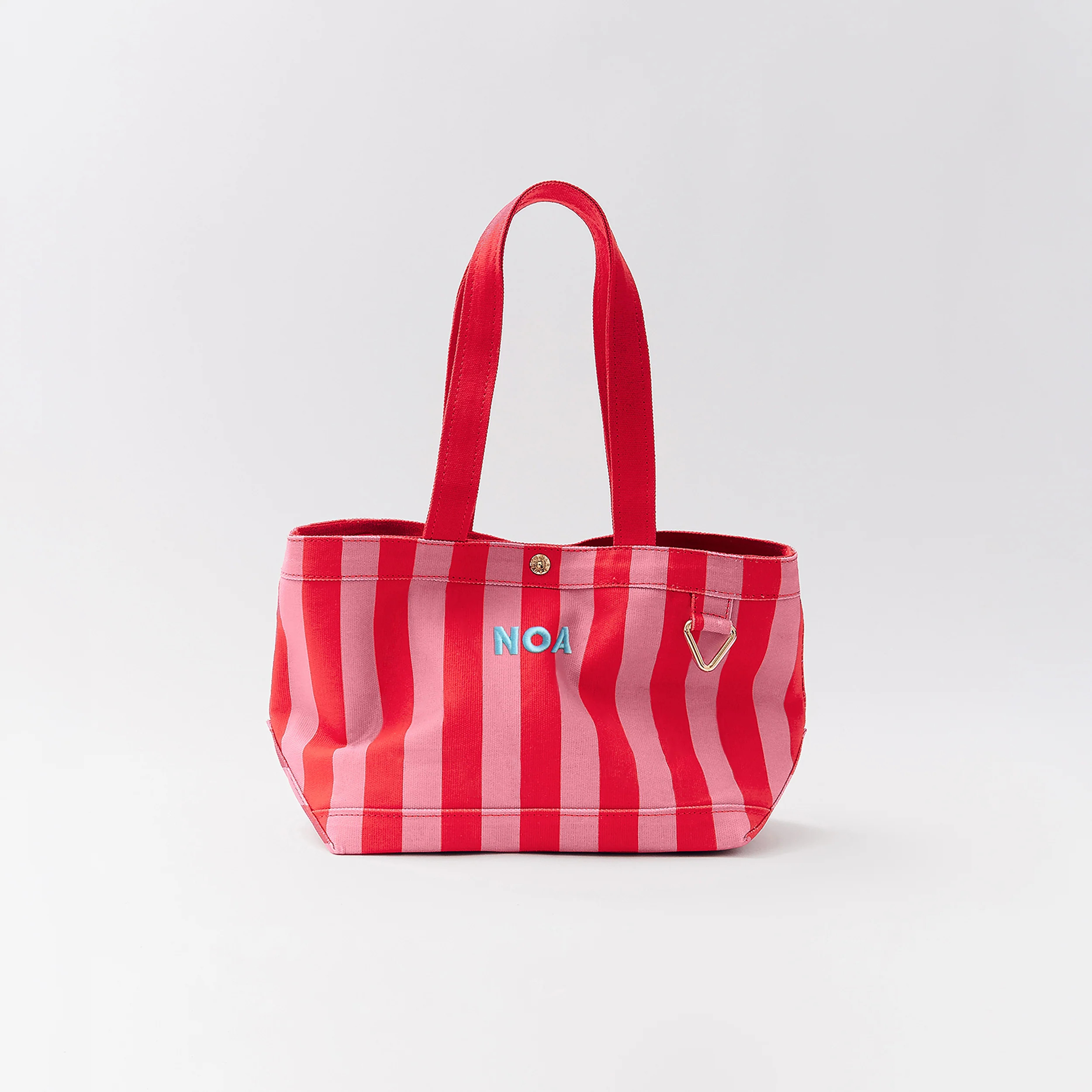 Striped Alpha Custom Name Tote - Cabana - Small | BaubleBar