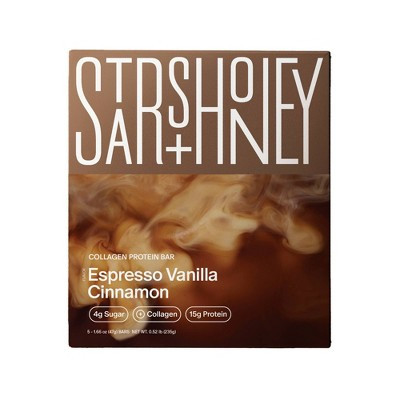 Stars + Honey Collagen Espresso Vanilla Cinnamon Protein Bars - 15g Protein - 8.3oz/5pk | Target