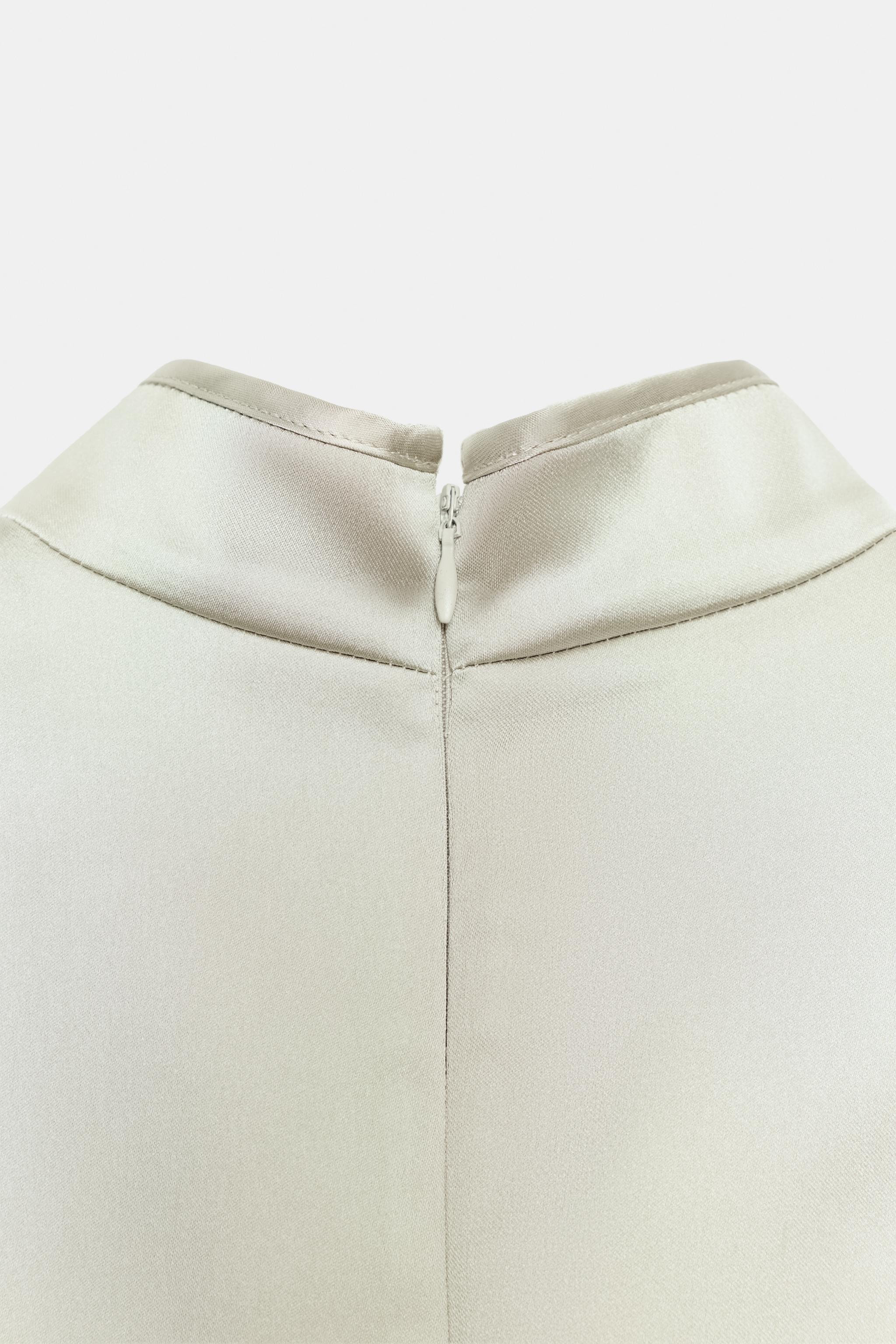 SATIN EFFECT VOLUMINOUS MINI DRESS | Zara US