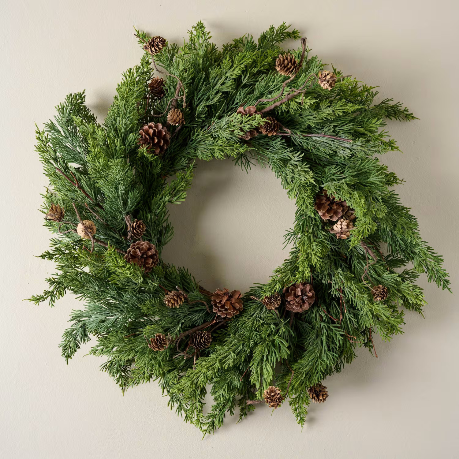 Real Touch Maeve Pine Wreath | Magnolia